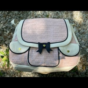 Pink Betsy Johnson diaper bag